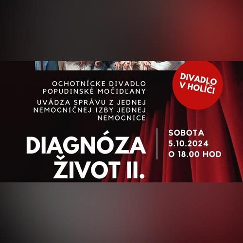 Diagnóza život 2.  I  sobota 9. novembra 2024  I  HOLÍČ