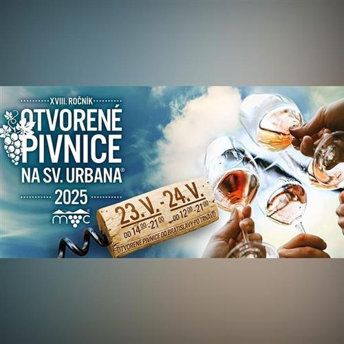 Otvorené pivnice na sv. Urbana® 2025