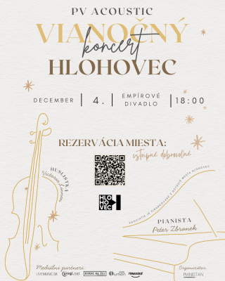 Klavírno-husľový vianočný koncert v Hlohovci: Victoria Linnen a Peter Zbranek