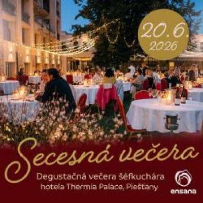 Secesná večera pod hviezdami